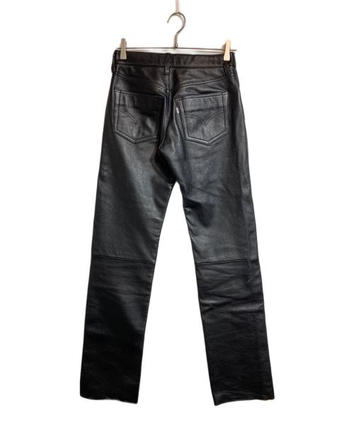 LEVI'S（リーバイス）LEVI'S (リーバイス) カウレザーパンツ ブラック サイズ:W28×L33の古着・服飾アイテム