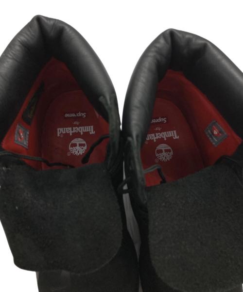 Timberland（ティンバーランド）Timberland (ティンバーランド) SUPREME (シュプリーム) Big Logo 6 Inch Premium Waterproof Boot ブラック サイズ:8Mの古着・服飾アイテム