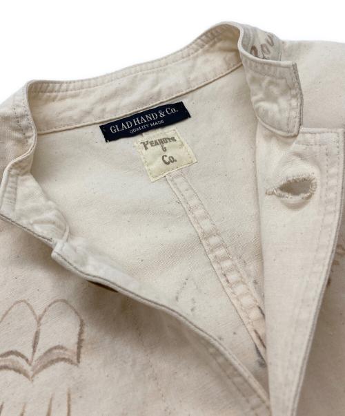 GLAD HAND（グラッドハンド）GLAD HAND (グラッドハンド) PEANUTS (ピーナッツ) GOOD LIFE - JACKET ベージュ サイズ:Lの古着・服飾アイテム