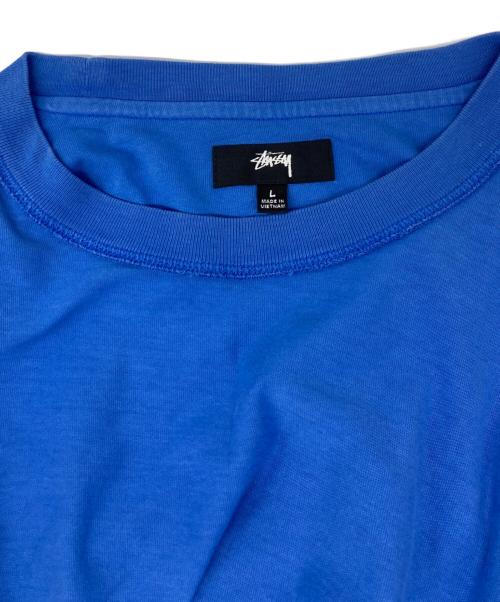 stussy（ステューシー）stussy (ステューシー) LAZY TEE ブルー サイズ:Lの古着・服飾アイテム