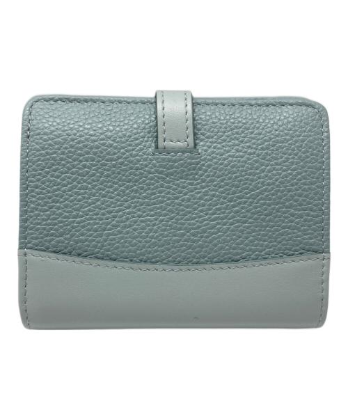 MIU MIU（ミュウミュウ）MIU MIU (ミュウミュウ) 2つ折り財布 スカイブルーの古着・服飾アイテム