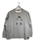 POLO RALPH LAUREN×NEW YORK YANKEESポロ・ラルフローレン×ニューヨークヤンキース）の古着「ポロベアMLBスウェット」｜グレー