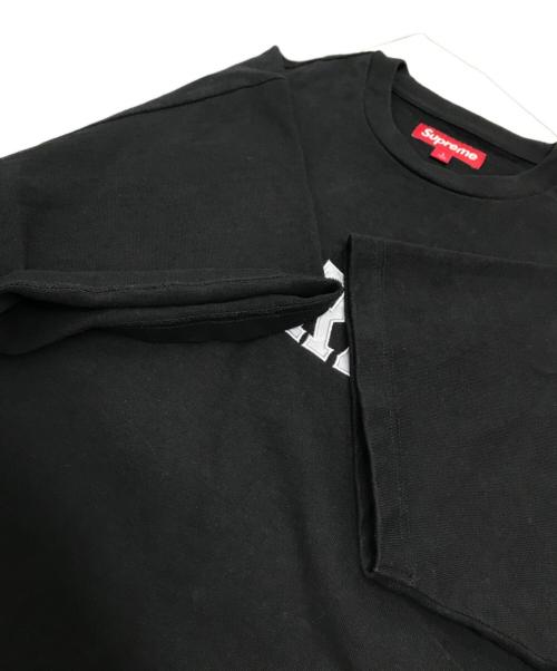 SUPREME（シュプリーム）SUPREME (シュプリーム) Twill Applique S/S Top ブラック サイズ:Lの古着・服飾アイテム