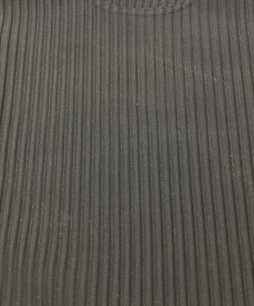 HOMME PLISSE ISSEY MIYAKE（オム プリッセ イッセイ ミヤケ）HOMME PLISSE ISSEY MIYAKE (オム プリッセ イッセイ ミヤケ) プリーツカットソー ブラック サイズ:3の古着・服飾アイテム