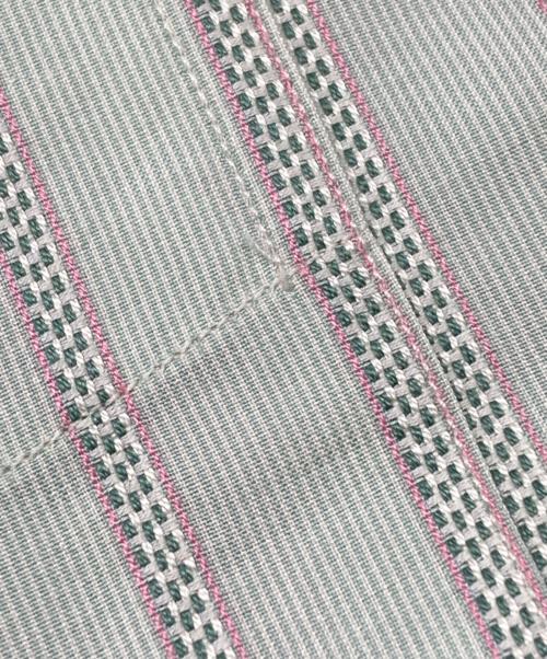 RRL（ダブルアールエル）RRL (ダブルアールエル) ストライプシャツ グリーン サイズ:XLの古着・服飾アイテム