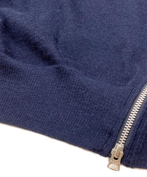 sacai（サカイ）sacai (サカイ) ジップデザイン切替セーター ネイビー サイズ:1の古着・服飾アイテム