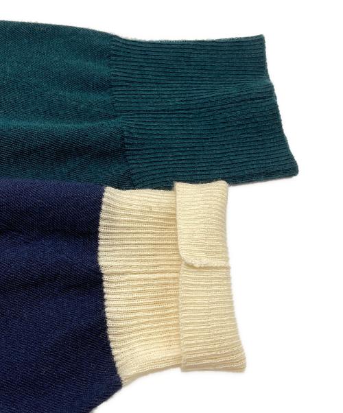 sacai（サカイ）sacai (サカイ) ジップデザイン切替セーター ネイビー サイズ:1の古着・服飾アイテム