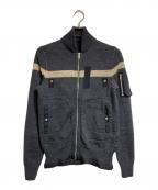 sacaiサカイ）の古着「ウールナイロンニットブルゾン」｜グレー