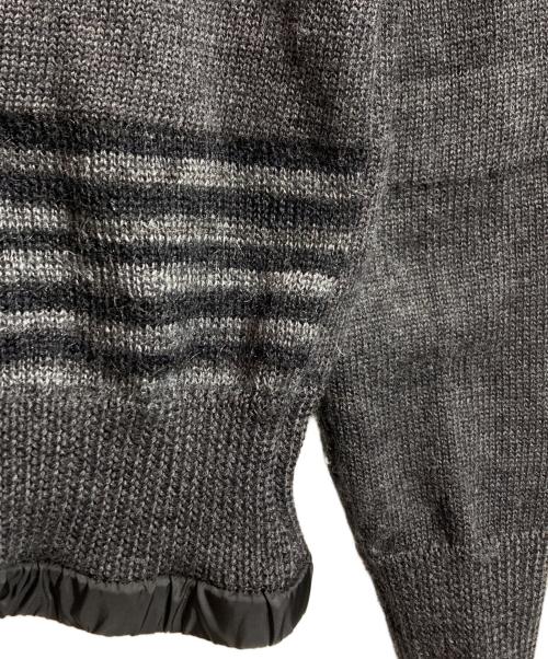 sacai（サカイ）sacai (サカイ) ウールナイロンニットブルゾン グレー サイズ:1の古着・服飾アイテム