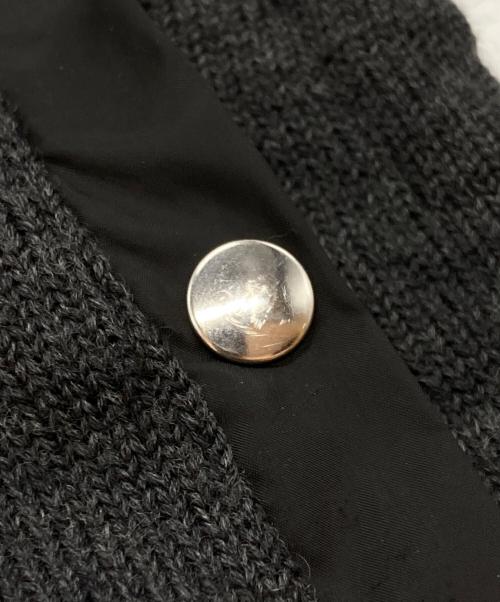 sacai（サカイ）sacai (サカイ) ウールナイロンニットブルゾン グレー サイズ:1の古着・服飾アイテム