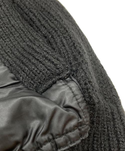 sacai（サカイ）sacai (サカイ) ニット×ナイロンドッキングジャケット ブラック サイズ:1の古着・服飾アイテム