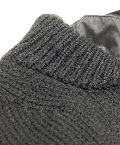 sacai（サカイ）sacai (サカイ) ニット×ナイロンドッキングジャケット ブラック サイズ:1の古着・服飾アイテム
