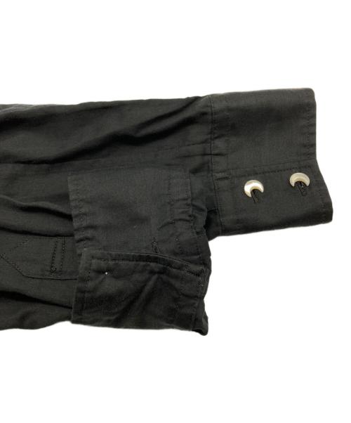 TAKAHIROMIYASHITA TheSoloIst.（タカヒロミヤシタ ザソロイスト）TAKAHIROMIYASHITA TheSoloIst. (タカヒロミヤシタ ザソロイスト) velvet collar silk shirt ブラック サイズ:46の古着・服飾アイテム