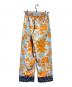 TELMA (テルマ) フラワープリントパンツ ブルー×オレンジ サイズ:34：10000円
