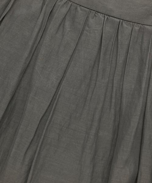 08sircus（ゼロエイトサーカス）08sircus (ゼロエイトサーカス) ギャザーラップスカート グレー サイズ:1の古着・服飾アイテム