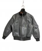 MORGAN MEMPHIS BELLEモーガン メンフィス ベル）の古着「レザーフライトジャケット」｜グレー