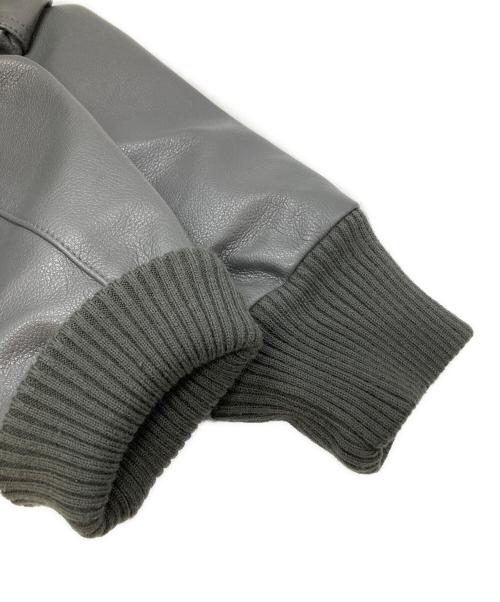 MORGAN MEMPHIS BELLE（モーガン メンフィス ベル）MORGAN MEMPHIS BELLE (モーガン メンフィス ベル) レザーフライトジャケット グレー サイズ:Lの古着・服飾アイテム