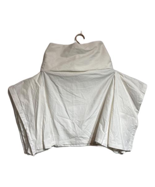 COMME des GARCONS（コムデギャルソン）COMME des GARCONS (コムデギャルソン) 変形ハイネックカットソー ホワイト サイズ:Sの古着・服飾アイテム