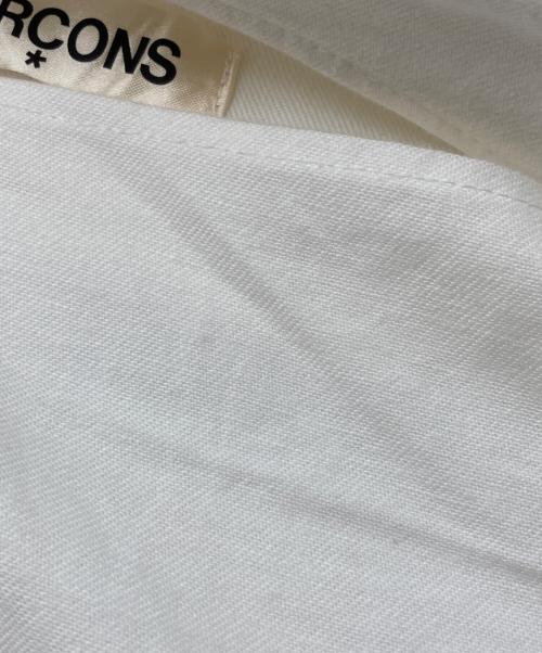 COMME des GARCONS（コムデギャルソン）COMME des GARCONS (コムデギャルソン) 変形ハイネックカットソー ホワイト サイズ:Sの古着・服飾アイテム