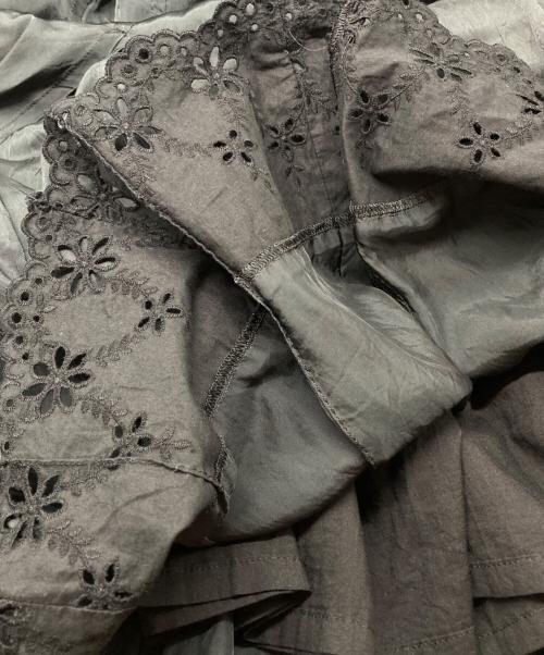 tricot COMME des GARCONS（トリココムデギャルソン）tricot COMME des GARCONS (トリココムデギャルソン) キュプラレースコンビスカート ブラック サイズ:1の古着・服飾アイテム