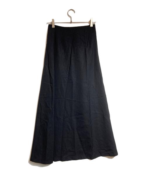 Y's（ワイズ）Y's (ワイズ) ウールギャバロングスカート ブラック サイズ:Sの古着・服飾アイテム