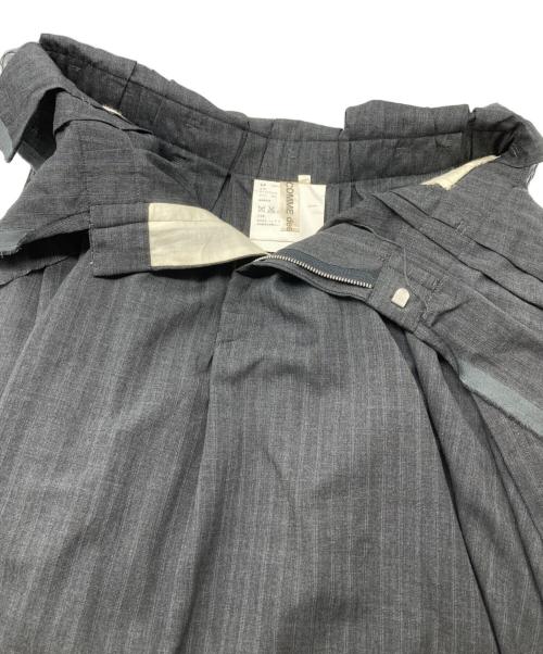 COMME des GARCONS（コムデギャルソン）COMME des GARCONS (コムデギャルソン) 裁ち切りストライプサルエルパンツ グレー サイズ:SSの古着・服飾アイテム