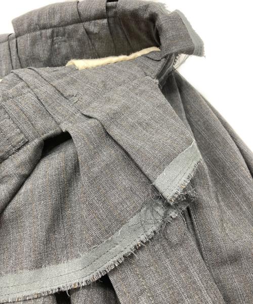 COMME des GARCONS（コムデギャルソン）COMME des GARCONS (コムデギャルソン) 裁ち切りストライプサルエルパンツ グレー サイズ:SSの古着・服飾アイテム