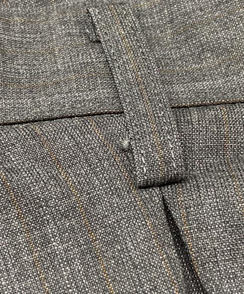 COMME des GARCONS（コムデギャルソン）COMME des GARCONS (コムデギャルソン) 裁ち切りストライプサルエルパンツ グレー サイズ:SSの古着・服飾アイテム