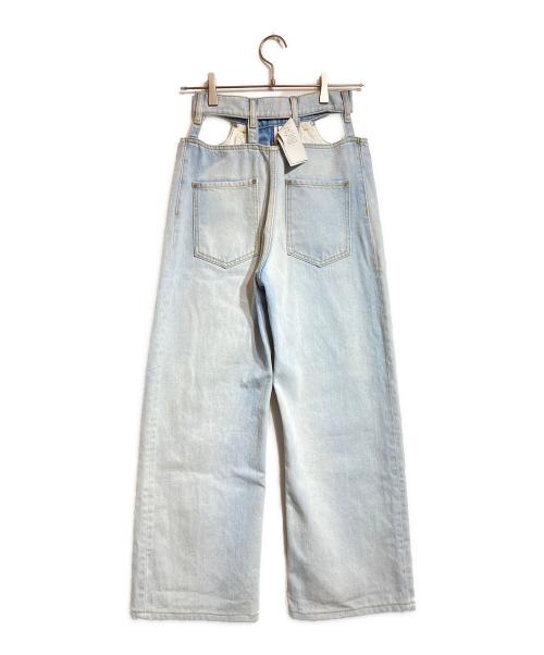Maison Margiela（メゾンマルジェラ）Maison Margiela (メゾンマルジェラ) カットアウト 5ポケット ストーンウォッシュデニム ブルー サイズ:36の古着・服飾アイテム