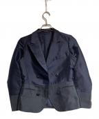 JIL SANDERジルサンダー）の古着「切替テーラードジャケット」｜ネイビー