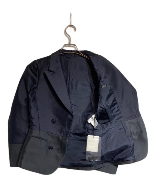 JIL SANDER（ジルサンダー）JIL SANDER (ジルサンダー) 切替テーラードジャケット ネイビー サイズ:34の古着・服飾アイテム