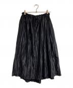 JIL SANDERジルサンダー）の古着「オーバーサイズラップスカート」｜ブラック