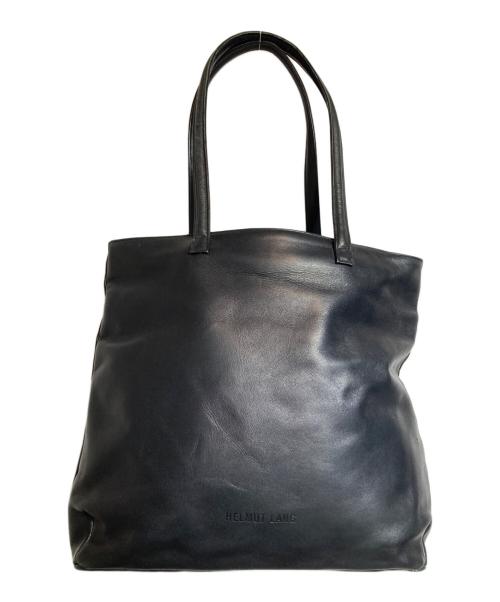 HELMUT LANG（ヘルムートラング）HELMUT LANG (ヘルムートラング) レザートートバッグ ブラックの古着・服飾アイテム