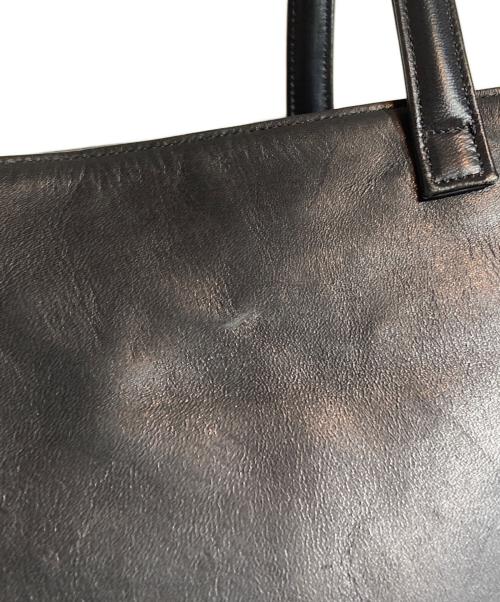 HELMUT LANG（ヘルムートラング）HELMUT LANG (ヘルムートラング) レザートートバッグ ブラックの古着・服飾アイテム