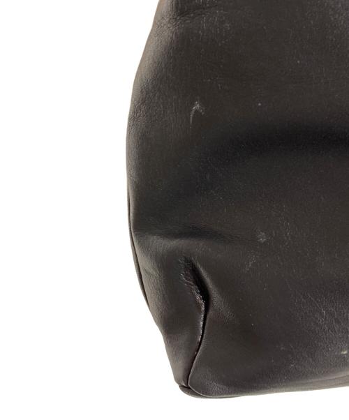 HELMUT LANG（ヘルムートラング）HELMUT LANG (ヘルムートラング) レザートートバッグ ブラックの古着・服飾アイテム