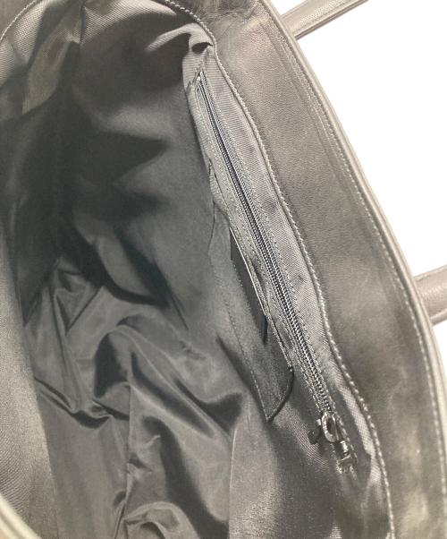 HELMUT LANG（ヘルムートラング）HELMUT LANG (ヘルムートラング) レザートートバッグ ブラックの古着・服飾アイテム