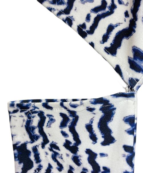 JOHN LAWRENCE SULLIVAN（ジョン ローレンス サリバン）JOHN LAWRENCE SULLIVAN (ジョン ローレンス サリバン) Leopard print cut-off dress ブルー サイズ:Sの古着・服飾アイテム