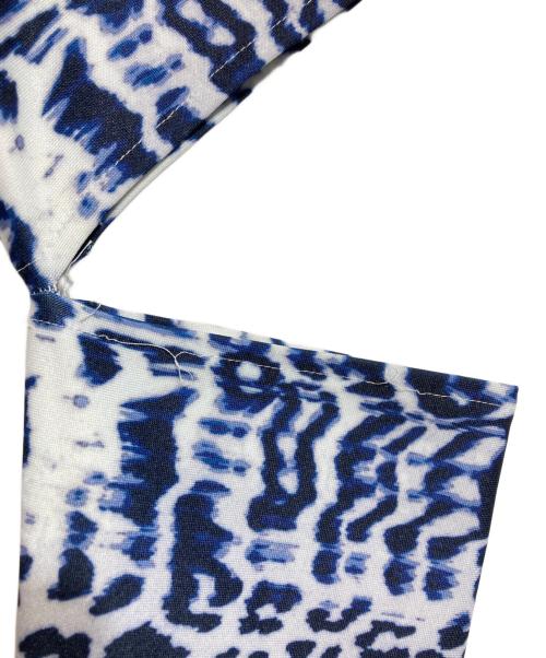 JOHN LAWRENCE SULLIVAN（ジョン ローレンス サリバン）JOHN LAWRENCE SULLIVAN (ジョン ローレンス サリバン) Leopard print cut-off dress ブルー サイズ:Sの古着・服飾アイテム