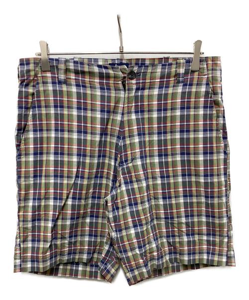 stussy（ステューシー）stussy (ステューシー) ハーフパンツ ブルー×レッド サイズ:	SIZE 32の古着・服飾アイテム