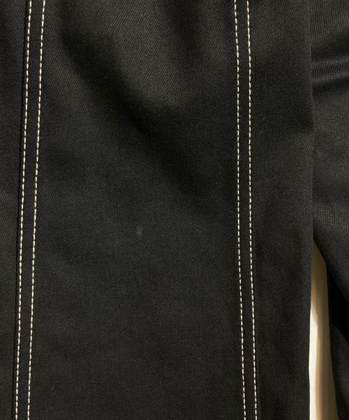 sulvam（サルバム）sulvam (サルバム) オーバーサイズロゴステッチジャケット ブラック サイズ:Mの古着・服飾アイテム