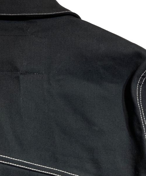 sulvam（サルバム）sulvam (サルバム) オーバーサイズロゴステッチジャケット ブラック サイズ:Mの古着・服飾アイテム