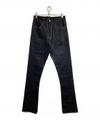 sulvamサルバム）の古着「ブーツカットデニムパンツ」｜ブラック
