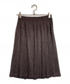 PLEATS PLEASEプリーツプリーズ）の古着「プリーツスカート」｜ブラウン