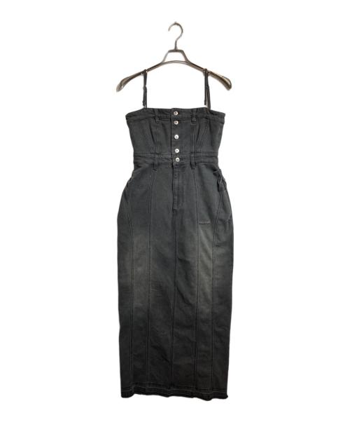 PRANK PROJECT（プランクプロジェクト）PRANK PROJECT (プランクプロジェクト) 2Way Front Button Denim One Piece グレー サイズ:38の古着・服飾アイテム