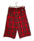 stukaストゥーカ）の古着「コーデュロイチェックパンツ」｜レッド