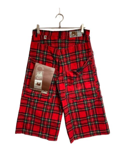 stuka（ストゥーカ）stuka (ストゥーカ) コーデュロイチェックパンツ レッド サイズ:32の古着・服飾アイテム