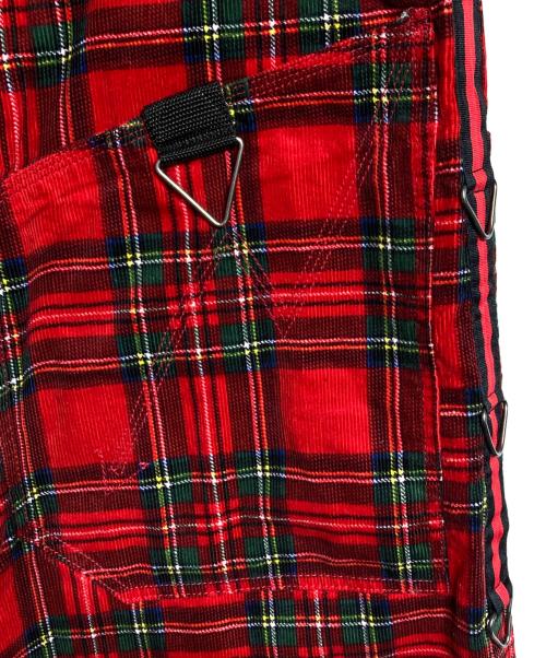 stuka（ストゥーカ）stuka (ストゥーカ) コーデュロイチェックパンツ レッド サイズ:32の古着・服飾アイテム