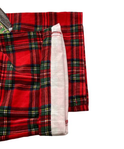 stuka（ストゥーカ）stuka (ストゥーカ) コーデュロイチェックパンツ レッド サイズ:32の古着・服飾アイテム