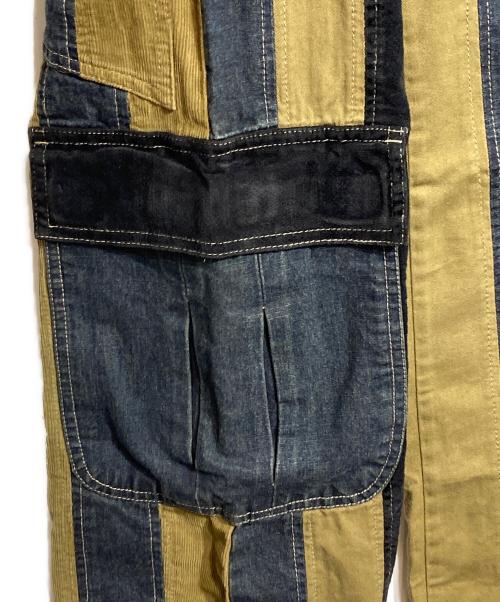 stuka（ストゥーカ）stuka (ストゥーカ) バギーコーデュロイパンツ ブラウン×インディゴ サイズ:30の古着・服飾アイテム