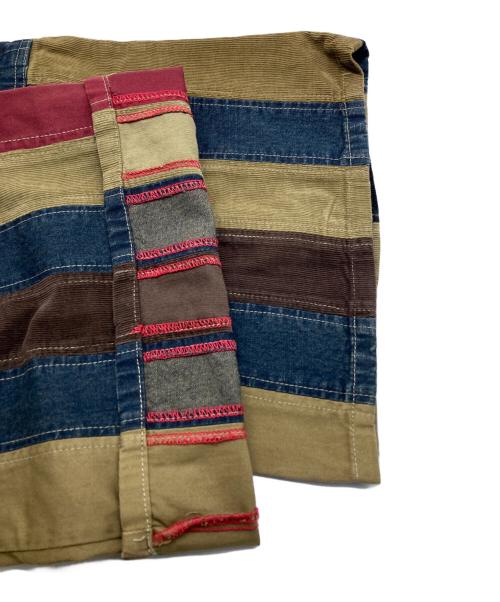 stuka（ストゥーカ）stuka (ストゥーカ) バギーコーデュロイパンツ ブラウン×インディゴ サイズ:30の古着・服飾アイテム